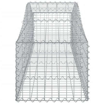 Cesti Gabbioni ad Arco 5 pz 200x50x40/60 cm Ferro Zincato