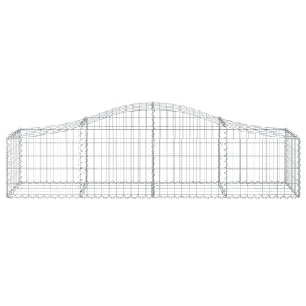 Cesti Gabbioni ad Arco 10 pz 200x50x40/60 cm Ferro Zincato