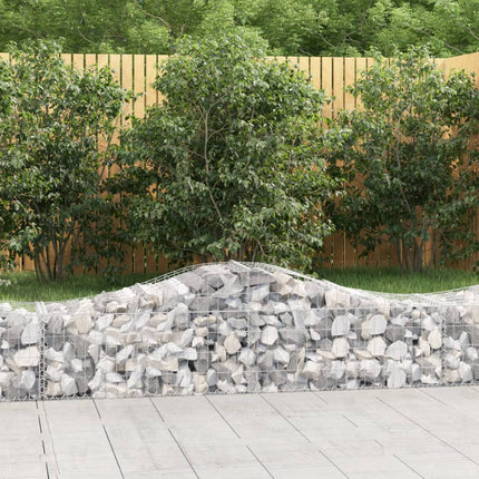 Cesti Gabbioni ad Arco 30 pz 200x50x40/60 cm Ferro Zincato