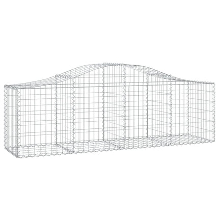 Cesti Gabbioni ad Arco 8 pz 200x50x60/80 cm Ferro Zincato