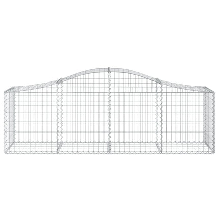 Cesti Gabbioni ad Arco 8 pz 200x50x60/80 cm Ferro Zincato