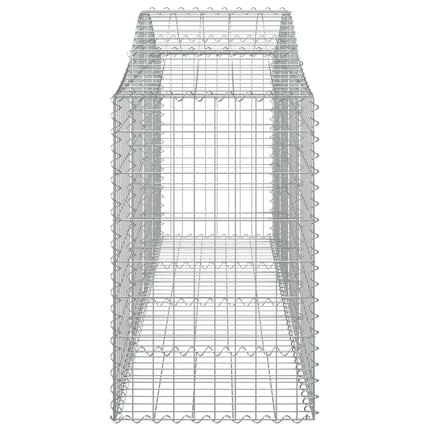 Cesti Gabbioni ad Arco 10 pz 200x50x80/100 cm Ferro Zincato