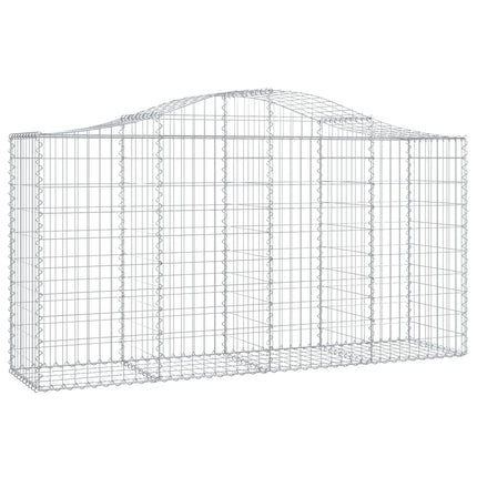 Cesti Gabbioni ad Arco 20 pz 200x50x100/120 cm Ferro Zincato