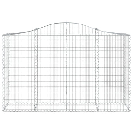 Cesti Gabbioni ad Arco 25 pz 200x50x120/140 cm Ferro Zincato