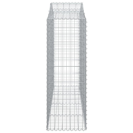 Cesti Gabbioni ad Arco 6 pz 200x50x140/160 cm Ferro Zincato