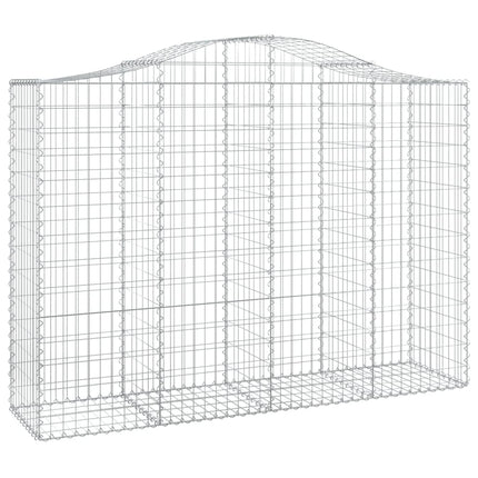 Cesti Gabbioni ad Arco 11 pz 200x50x140/160 cm Ferro Zincato