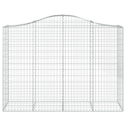 Cesti Gabbioni ad Arco 12 pz 200x50x140/160 cm Ferro Zincato
