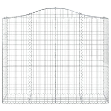 Cesti Gabbioni ad Arco 4 pz 200x50x160/180 cm Ferro Zincato