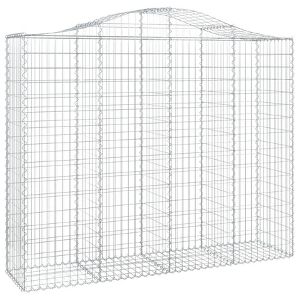 Cesti Gabbioni ad Arco 12 pz 200x50x160/180 cm Ferro Zincato