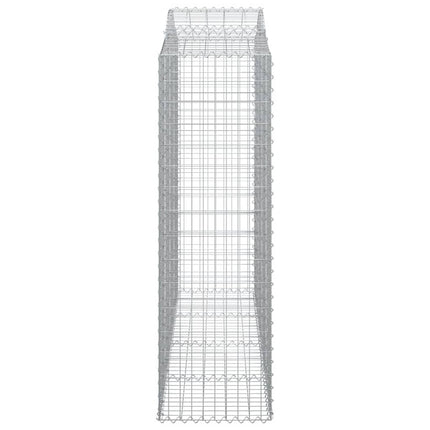 Cesti Gabbioni ad Arco 13 pz 200x50x160/180 cm Ferro Zincato