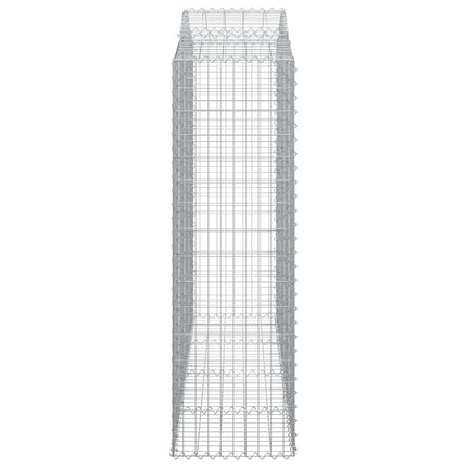 Cesti Gabbioni ad Arco 25 pz 200x50x160/180 cm Ferro Zincato