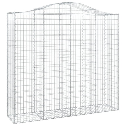 Cesti Gabbioni ad Arco 11 pz 200x50x180/200 cm Ferro Zincato