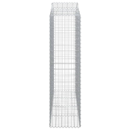 Cesti Gabbioni ad Arco 12 pz 200x50x180/200 cm Ferro Zincato