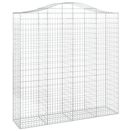 Cesti Gabbioni ad Arco 12 pz 200x50x200/220 cm Ferro Zincato
