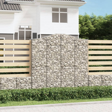 Cesti Gabbioni ad Arco 12 pz 200x50x200/220 cm Ferro Zincato