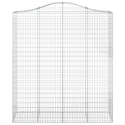 Cesti Gabbioni ad Arco 13 pz 200x50x220/240 cm Ferro Zincato