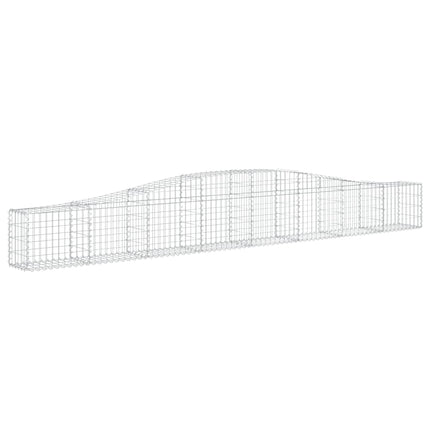 Cesti Gabbioni ad Arco 4 pz 400x30x40/60 cm Ferro Zincato