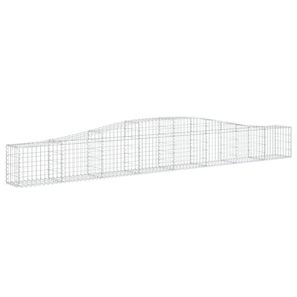Cesti Gabbioni ad Arco 6 pz 400x30x40/60 cm Ferro Zincato