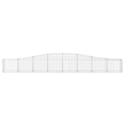 Cesti Gabbioni ad Arco 9 pz 400x30x40/60 cm Ferro Zincato