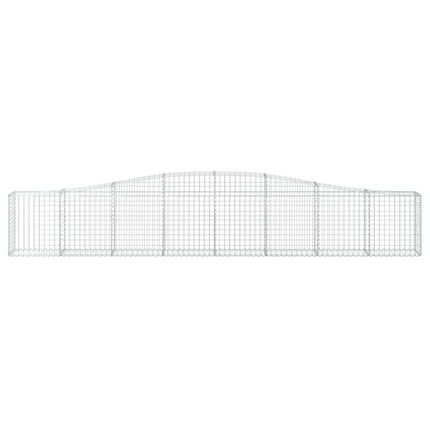 Cesti Gabbioni ad Arco 7 pz 400x30x60/80 cm Ferro Zincato