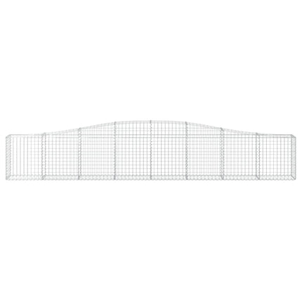 Cesti Gabbioni ad Arco 20 pz 400x30x60/80 cm Ferro Zincato