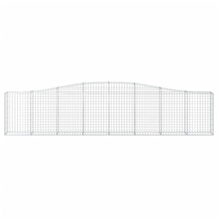 Cesti Gabbioni ad Arco 5 pz 400x30x80/100 cm Ferro Zincato