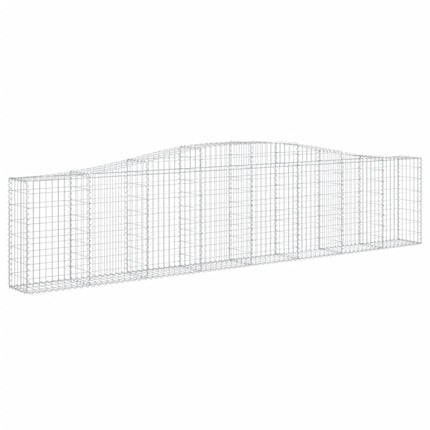 Cesti Gabbioni ad Arco 15 pz 400x30x80/100 cm Ferro Zincato