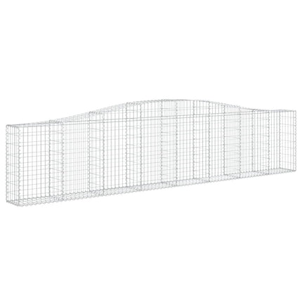 Cesti Gabbioni ad Arco 20 pz 400x30x80/100 cm Ferro Zincato