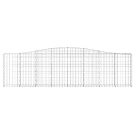 Cesti Gabbioni ad Arco 8 pz 400x30x100/120 cm Ferro Zincato