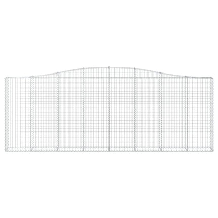 Cesti Gabbioni ad Arco 9 pz 400x30x140/160 cm Ferro Zincato