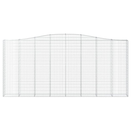Cesti Gabbioni ad Arco 15 pz 400x30x180/200 cm Ferro Zincato