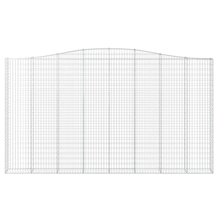 Cesti Gabbioni ad Arco 2 pz 400x30x220/240 cm Ferro Zincato