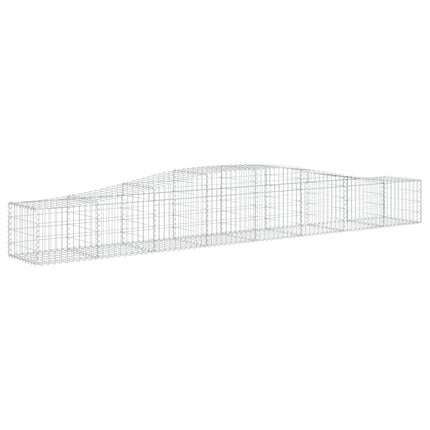 Cesti Gabbioni ad Arco 2 pz 400x50x40/60 cm Ferro Zincato
