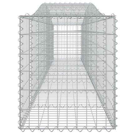 Cesti Gabbioni ad Arco 4 pz 400x50x60/80 cm Ferro Zincato