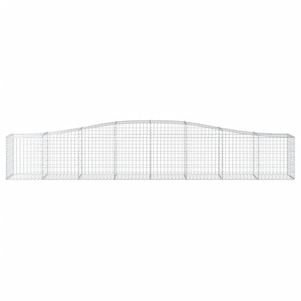 Cesti Gabbioni ad Arco 5 pz 400x50x60/80 cm Ferro Zincato