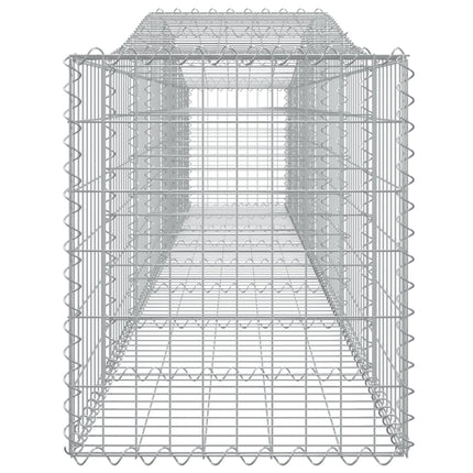 Cesti Gabbioni ad Arco 5 pz 400x50x60/80 cm Ferro Zincato