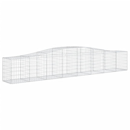 Cesti Gabbioni ad Arco 10 pz 400x50x60/80 cm Ferro Zincato