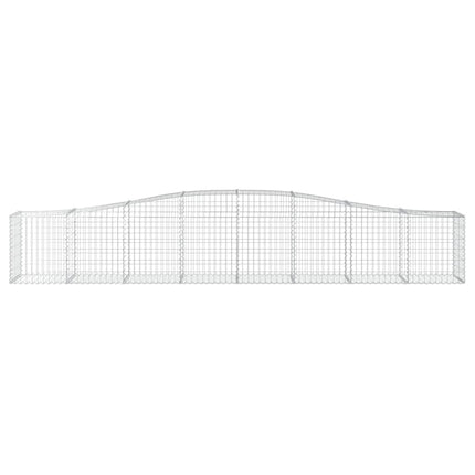 Cesti Gabbioni ad Arco 10 pz 400x50x60/80 cm Ferro Zincato