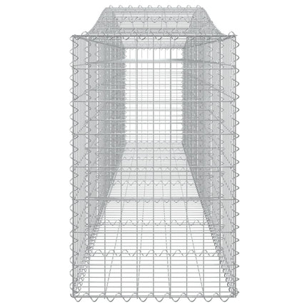 Cesti Gabbioni ad Arco 9 pz 400x50x80/100 cm Ferro Zincato