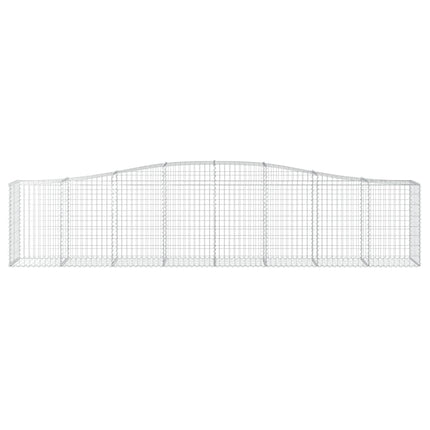 Cesti Gabbioni ad Arco 10 pz 400x50x80/100 cm Ferro Zincato