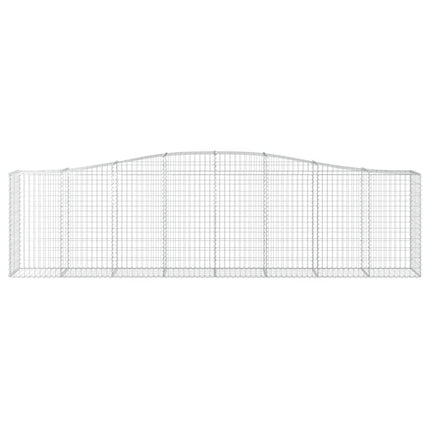 Cesti Gabbioni ad Arco 6 pz 400x50x100/120 cm Ferro Zincato