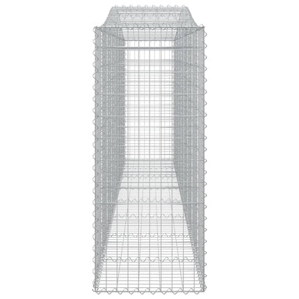 Cesti Gabbioni ad Arco 6 pz 400x50x120/140 cm Ferro Zincato