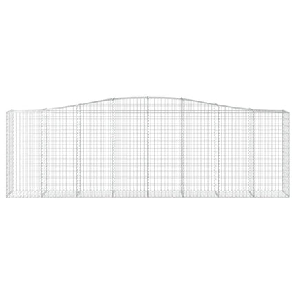 Cesti Gabbioni ad Arco 8 pz 400x50x120/140 cm Ferro Zincato