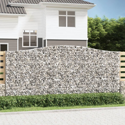 Cesti Gabbioni ad Arco 4 pz 400x50x180/200 cm Ferro Zincato