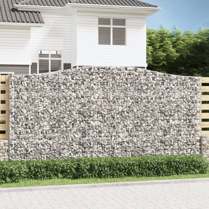 Cesti Gabbioni ad Arco 9 pz 400x50x200/220 cm Ferro Zincato