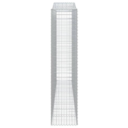 Cesti Gabbioni ad Arco 2 pz 400x50x220/240 cm Ferro Zincato