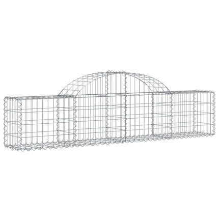 Cesti Gabbioni ad Arco 30 pz 200x30x40/60 cm Ferro Zincato