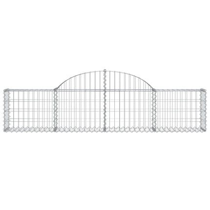 Cesti Gabbioni ad Arco 40 pz 200x30x40/60 cm Ferro Zincato