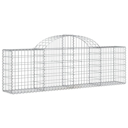 Cesti Gabbioni ad Arco 12 pz 200x30x60/80 cm Ferro Zincato