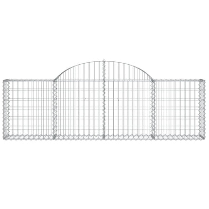 Cesti Gabbioni ad Arco 12 pz 200x30x60/80 cm Ferro Zincato